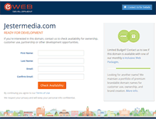 Tablet Screenshot of jestermedia.com